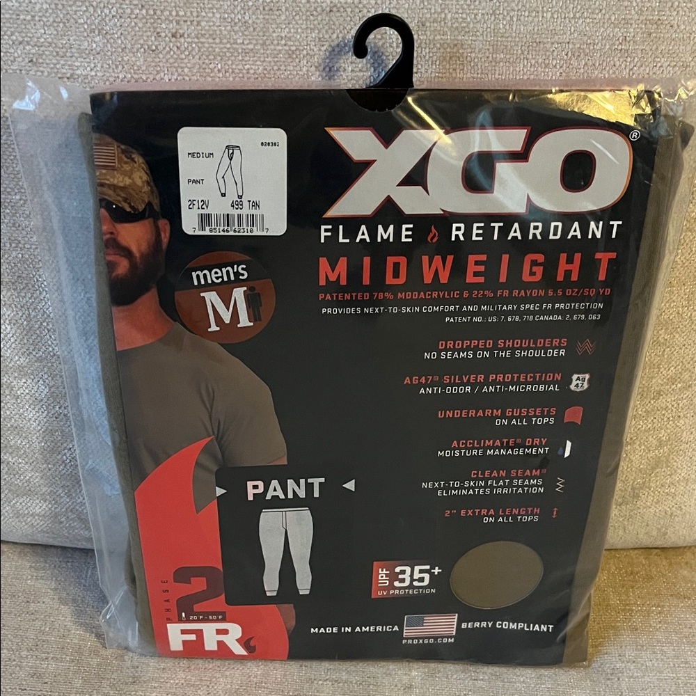 XGO Men's Midweight Flame Retardant Pants - Tan